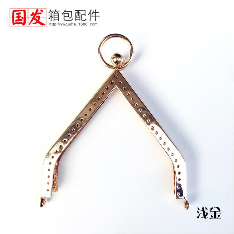 11cm brillante casa boca oro DIY triángulo trapezoidal boca oro bronce plata pistola negra