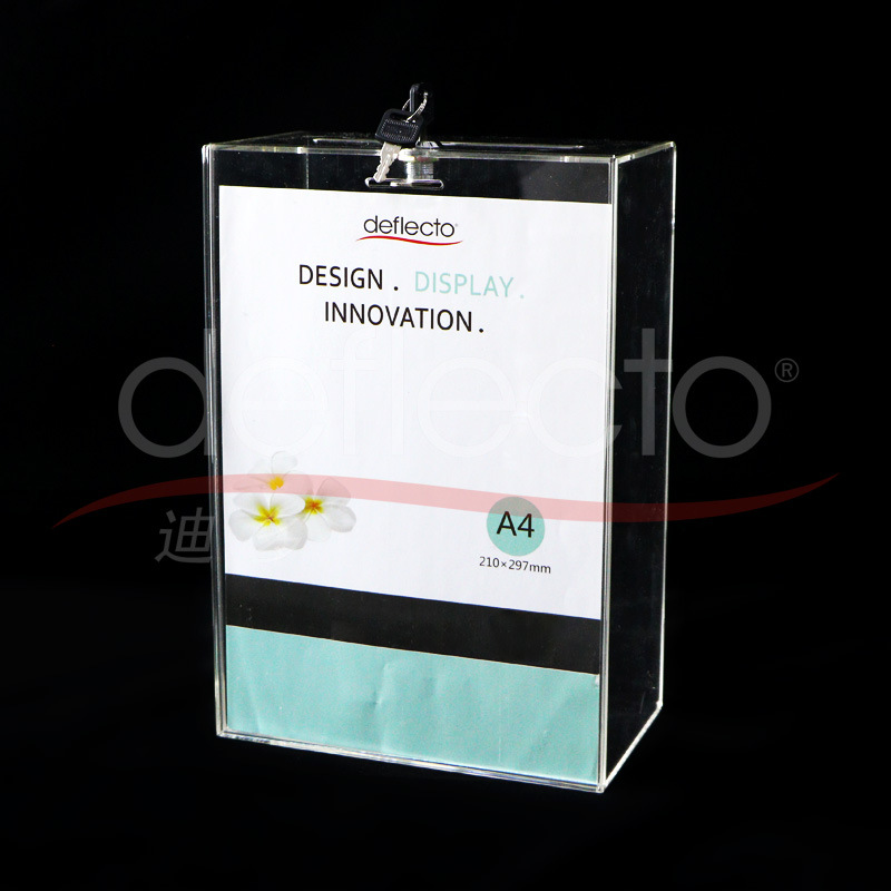 迪多厂家 亚克力投票箱 有机玻璃募捐箱 透明捐款箱 带锁