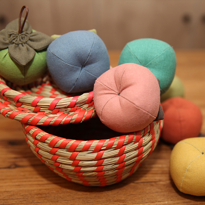 Patchwork hecho a mano DIY bordado material paquete Lu bordado novato caqui colgante niños regalo caqui bolsita