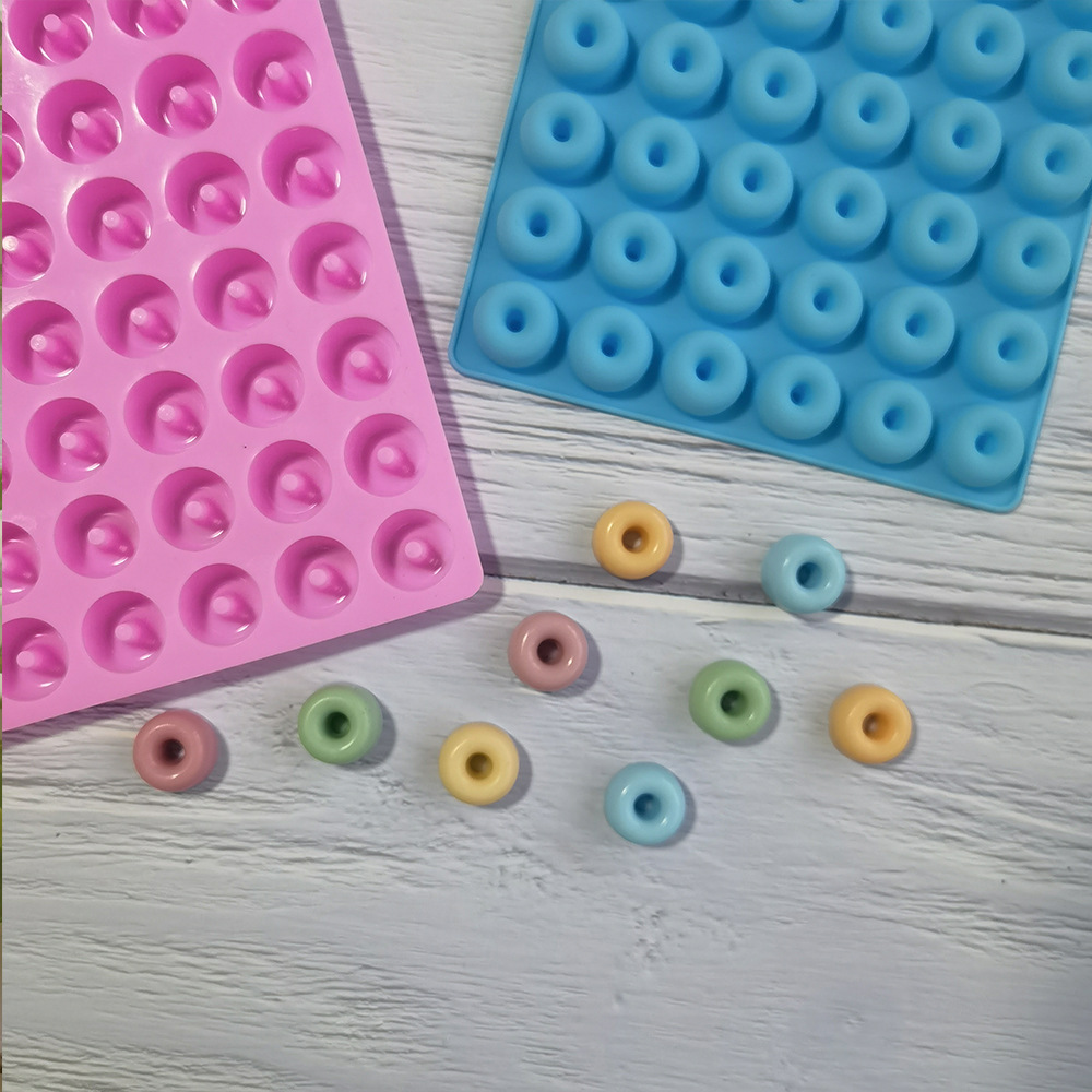 Silicona 48 con donas 160 Pastel horneado de chocolate Galletas Muffins Molde de pastel Postre Herramientas de cocina