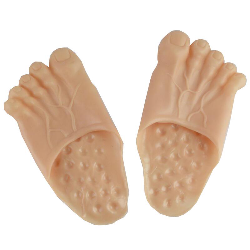 Funny Toe Slippers Tricky Simulation Bigfoot Shoes Barefoot Barefoot Fairy spoof Hulk Five Finger Foot Shoes