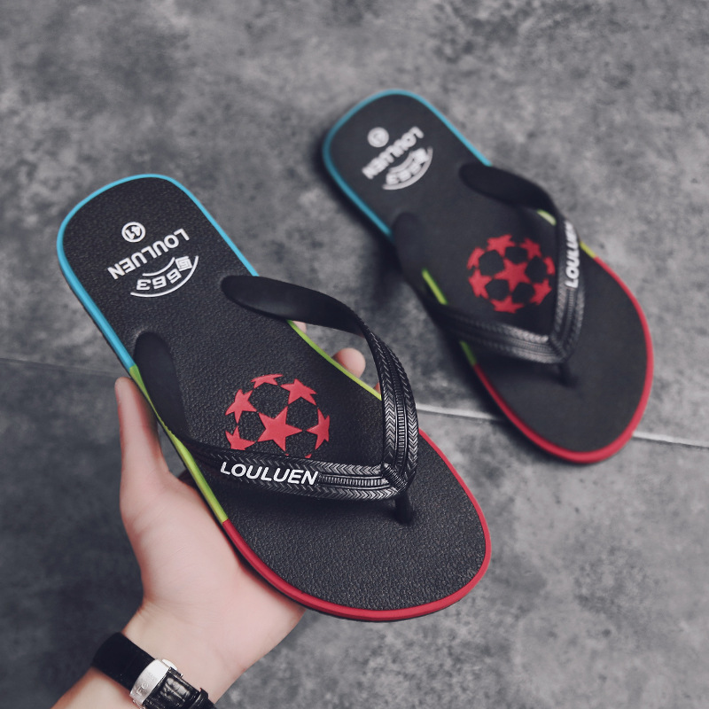 Summer Flip-Flops for Men, Casual Flip-Flops, High-End, Stylish, Versatile, Lightweight, Comfortable, Non-Slip, Suitable for Outdoor Wear