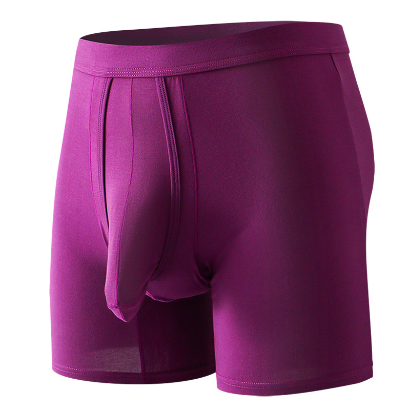 Ropa interior para hombres boxeadores separación de balas pantalones cortos deportivos de verano cómodos hombres transpirables boxeadores pantalones alargados piernas