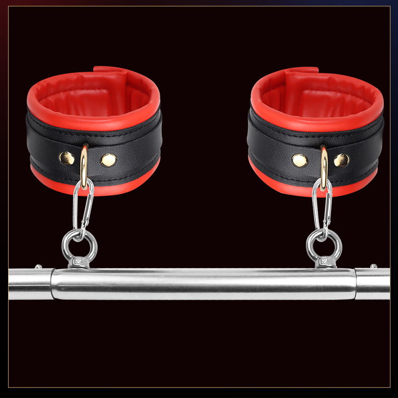 SM One-Line Adjustable Restraint Set with Contrasting Handcuffs and Heart-Shaped Red Candle — detail image 18