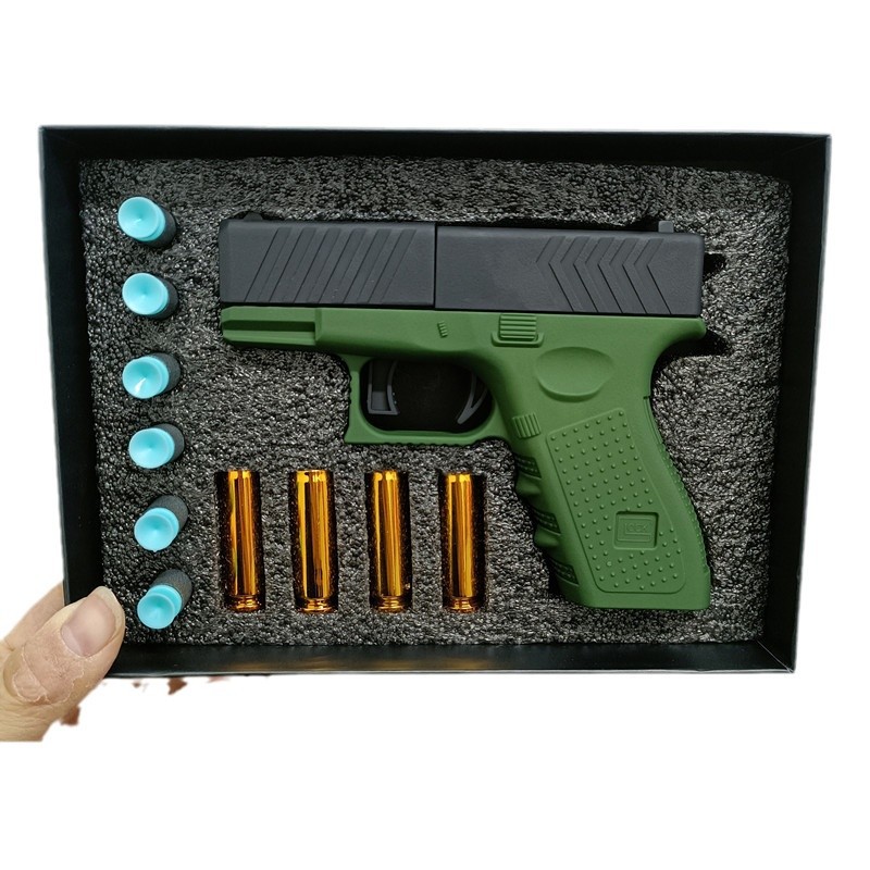 New Children's Glock Simulation Shell Ejection Soft Bullet Pistol Desert Eagle Boys Toy Gun Model_voghion.com