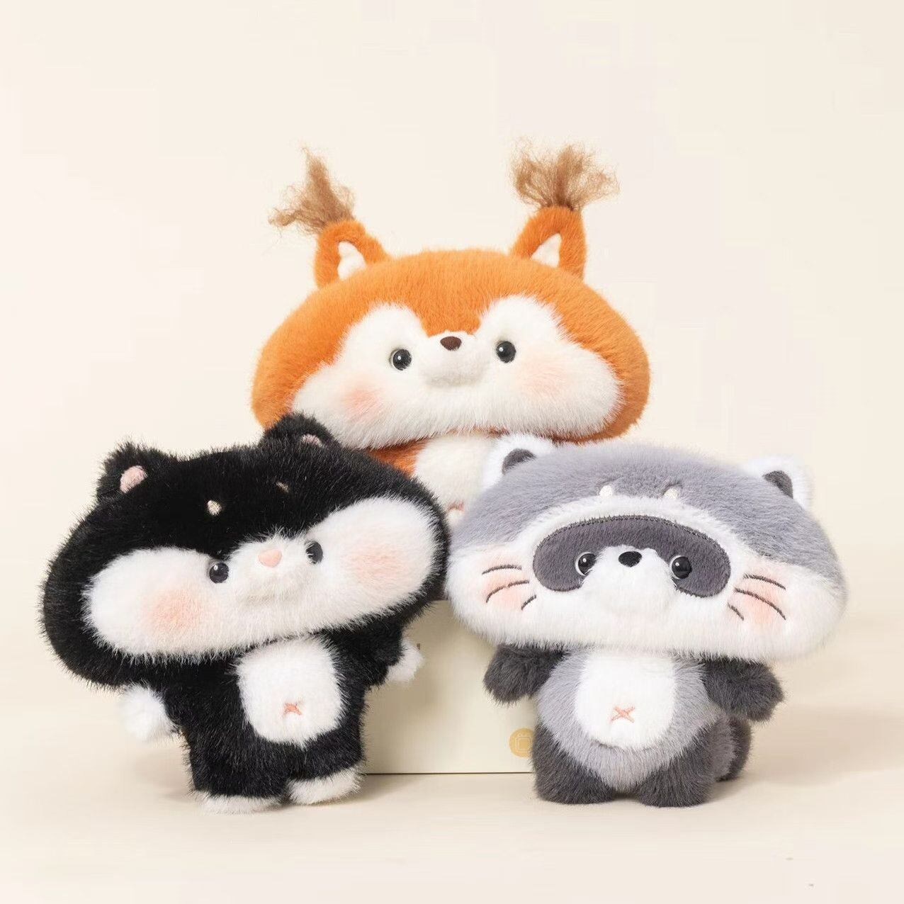 mini forest animal plush charms detail image 7