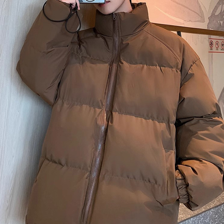 남성용 틈새 디자인 스탠드 칼라 다운 재킷 겨울 두껍고 따뜻하고 트렌디한 브랜드 2024년 새상품 느슨하고 다재다능함