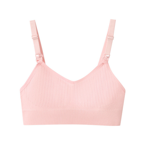 Wholesale Pregnant Seamless Nursing Bra from Manufacturer, Non-leak Milk, Full-flip Design, Soft and Skin-friendly 3D Support Bra