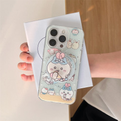 ブルーボトムアイスクリーム吉伊卡わぁ磁気吸引はiPhone16リンゴ15promax携帯電話ケース14スタンド13に適用されている