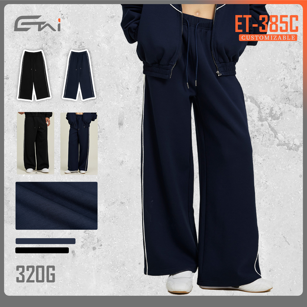Pareja recto hombre pantalones casuales de color contrastante hombre y mujer pantalones casuales de moda calles sueltos personalizados