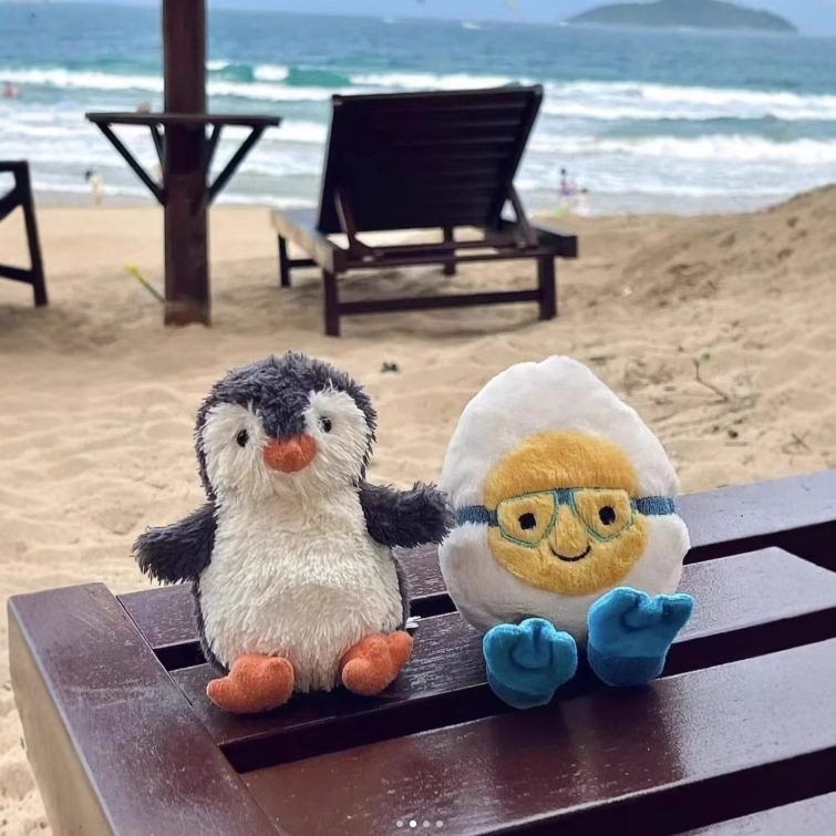 かわいいダイビングゴーグル、ゆで卵人形、ぬいぐるみ、バッグアクセサリー、ペンダント、温泉卵人形、ゲームギフト|undefined