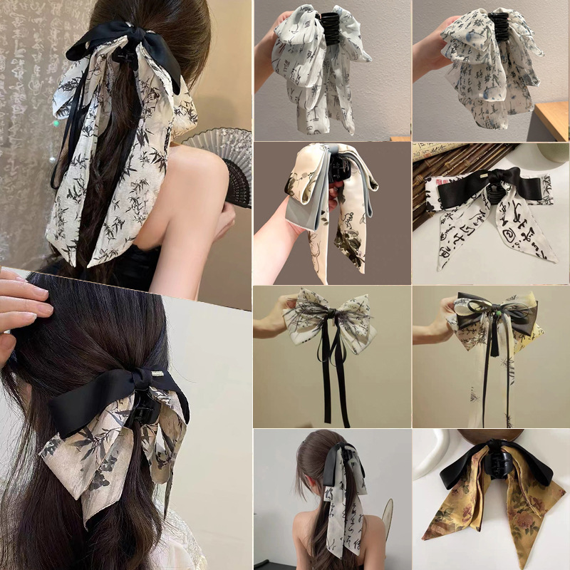 Заколка для волос с бантиком, ципао, ханьфу, аксессуар для волос, шпильки для волос, китайский стиль