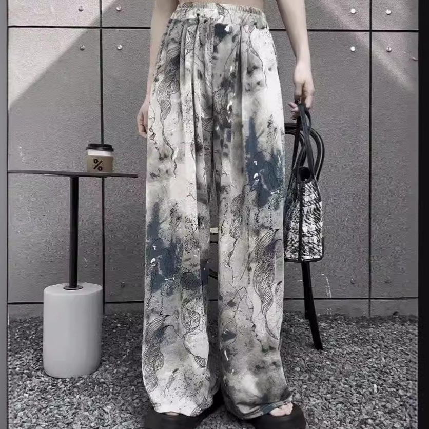 Silk summer trousers