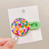 Acrylic rainbow hairgrip, hairpins, hair accessory