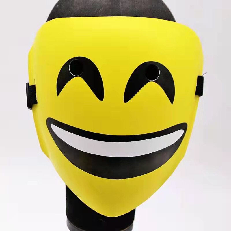 Christmas New Luminous Mask atmosphere Party Christmas Smiley mask I raise you expression cold light mask ball