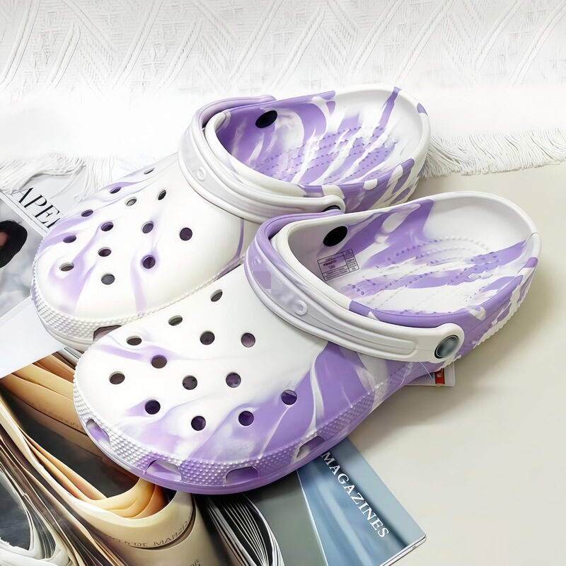 Cross Brand 26 New Model Celebrity Baya Color-Blocked Clogs, Non-Slip, Anti-Odor, Soft-Soled Sandals, Wholesale from Manufacturer