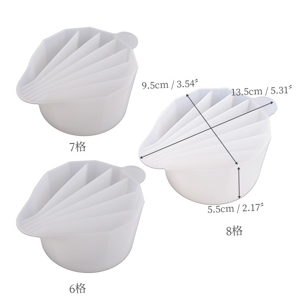 Mono DIY cristal epoxi molde de silicona multi-rejilla paleta de silicona taza de derivación taza rejilla de color taza en stock al por mayor