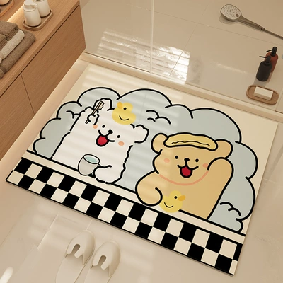 Wear-Resistant Floor Mat, Avtomobil döşəmə paspasları - brushing-puppy-4060cm-diatom-mud