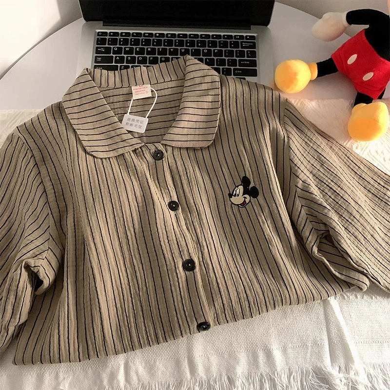 Пара пижамы весной и осенью новый мультфильм с длинными рукавами