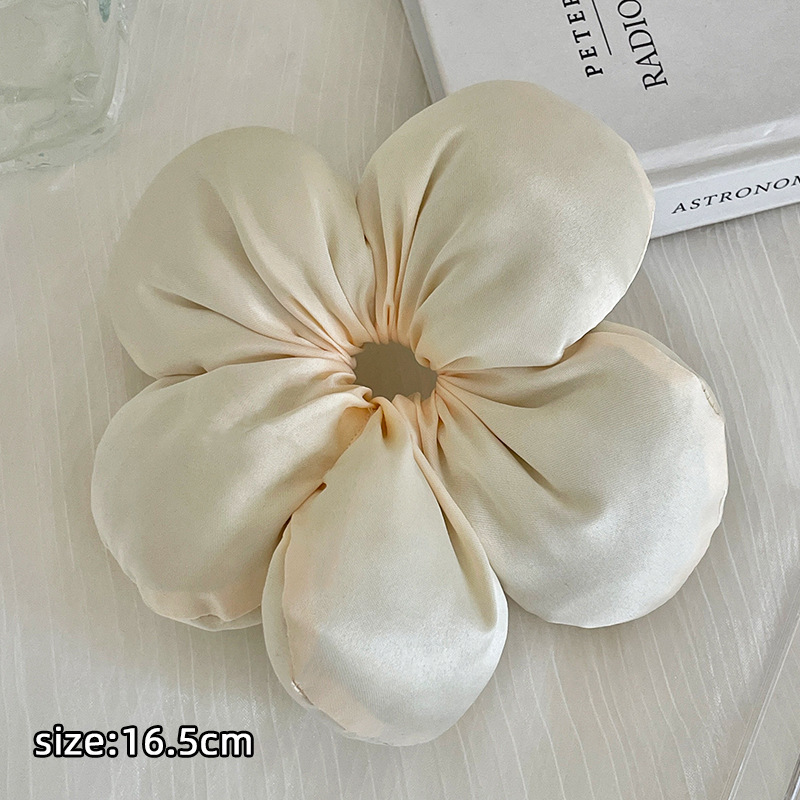 Sponge pillow, hairgrip, three dimensional ponytail, flowered, human sensor