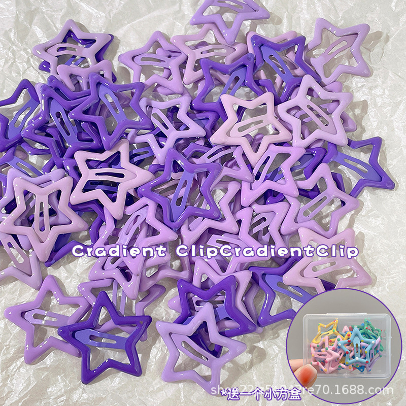 Mayorista de clips de cabello de estrellas de color niñas lindas clips de frangeo lateral clip de cabello rotos clip de cabello de niña roja corazón bb clip de cabello image 45