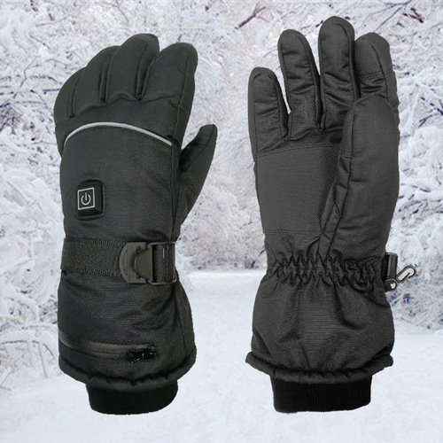 Winter rechargeable heated gloves, cycling heated gloves, outdoor skiing electric heated gloves, thickened warm touch screen gloves