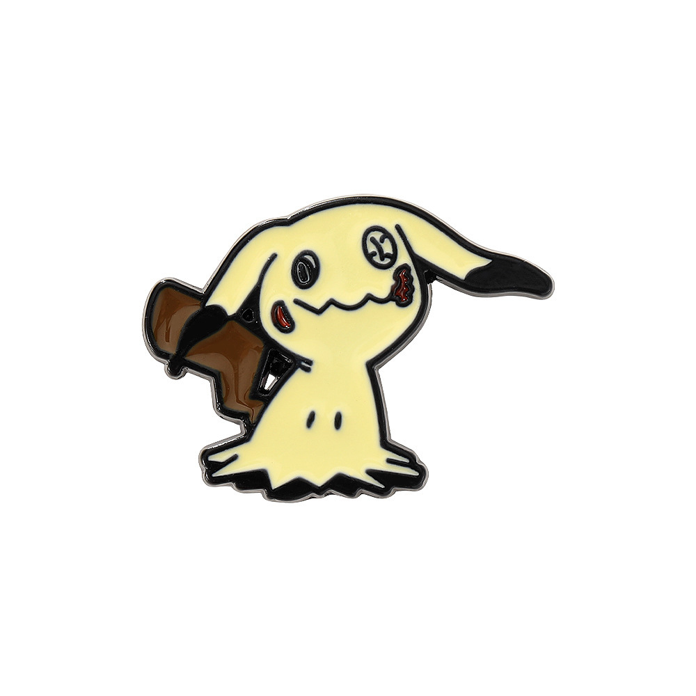 Broche de dibujos animados creativo europeo y americano divertido emoji de parodia de Halloween insignia de Pokémon