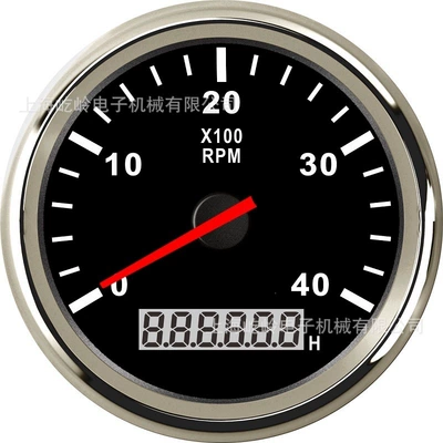 automobile instrument, Universal Tachometer for Car - silver-edge-black-bottom-0-4000rpm