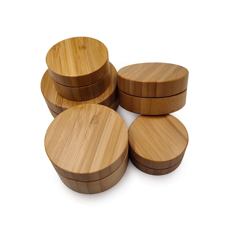 定制竹木膏霜盒竹制化妆品包装分装瓶竹盖