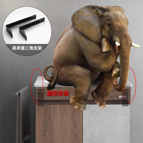 Hanging TV cabinet bracket heavy bracket widened thick wall rack support triangle bracket wholesale