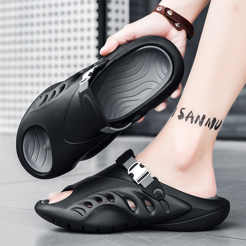 top Quality New Summer Style Flip-Flops Outdoor Wear, Trendy And Simple Two-Tone Thong With Thick Soles For A Comfortable Feel,_voghion.com