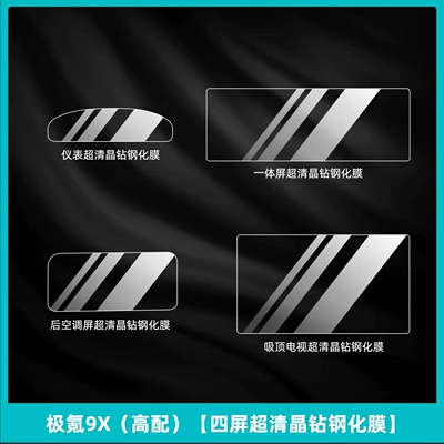 Car interior film | Film, Center Pillar Door Handle - ji-krypton-9x-high-configuration-four-screen-ultra-clear-crystal-diamond-tempered-film