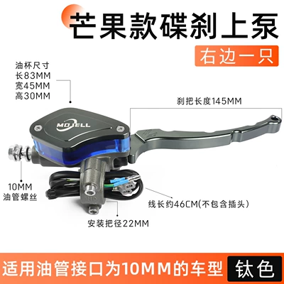 Rear Brake Oil Pump Zuma Brake — Other Electric Vehicle Accessories - mango-titanium-gold-right-brake-upper-pump