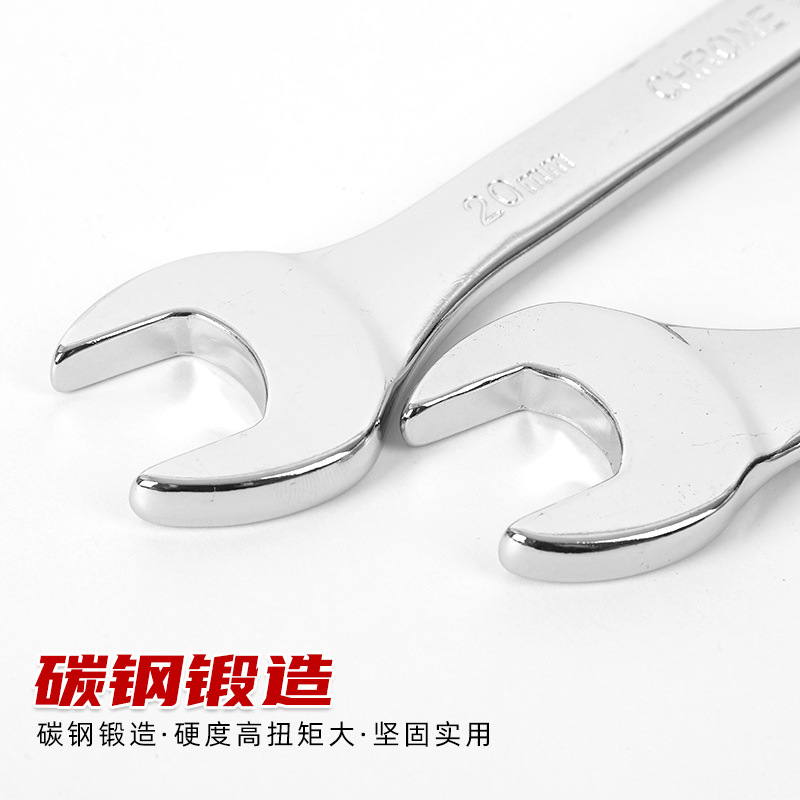 Manufacturer direct sales mirror fork shaped plum blossom wrench dual-use wrench set with wrench and