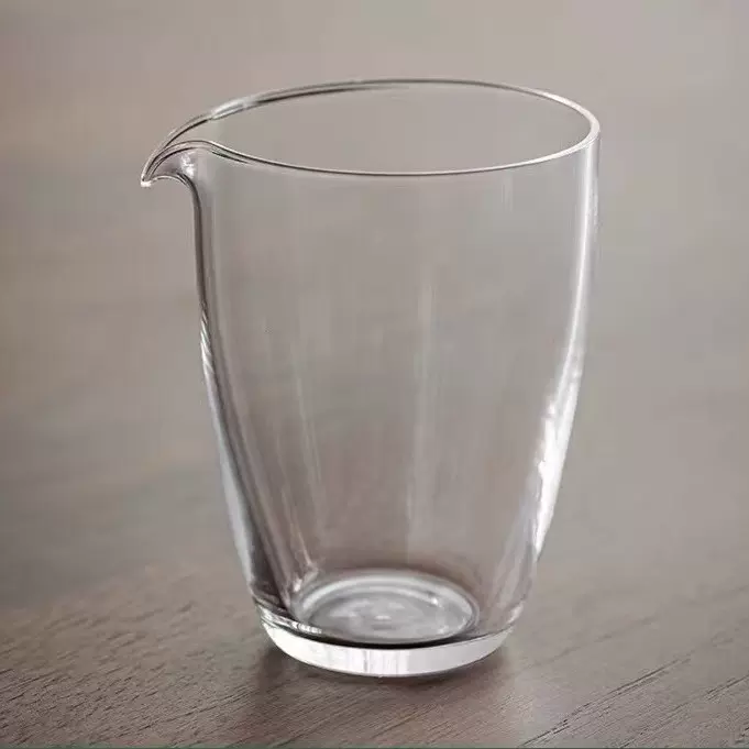 玻璃公道杯单个耐热高硼硅茶海分茶器茶道配件功夫茶具耐热加厚