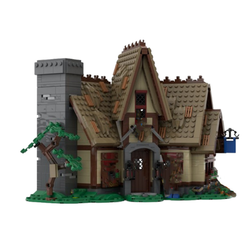 Castle Building Blocks Small Particle Assembly Educational Model_voghion.com