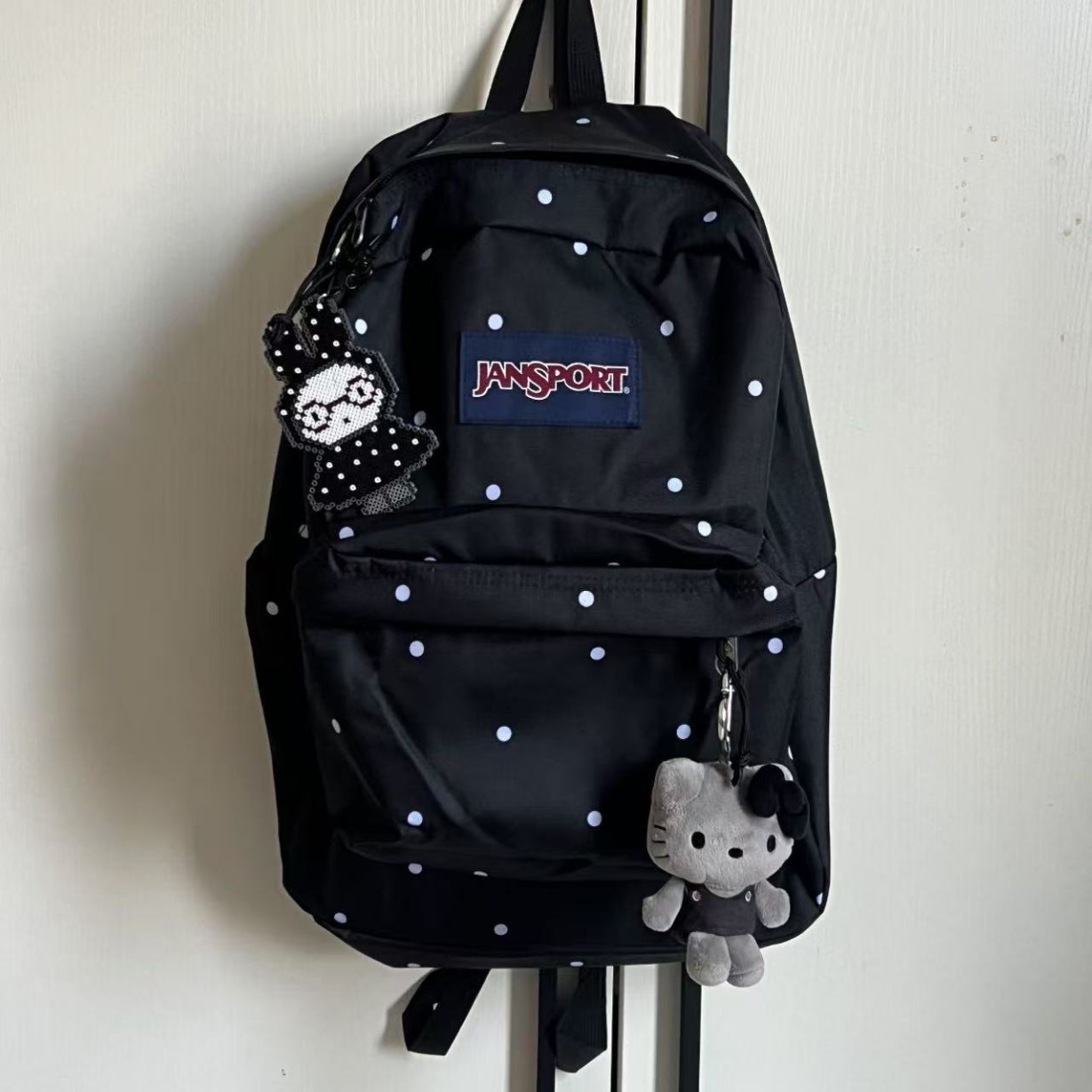 Cross-border JS Jess new large-capacity backpack, ins-style school bag for male and female students, high-appearance-value school bag