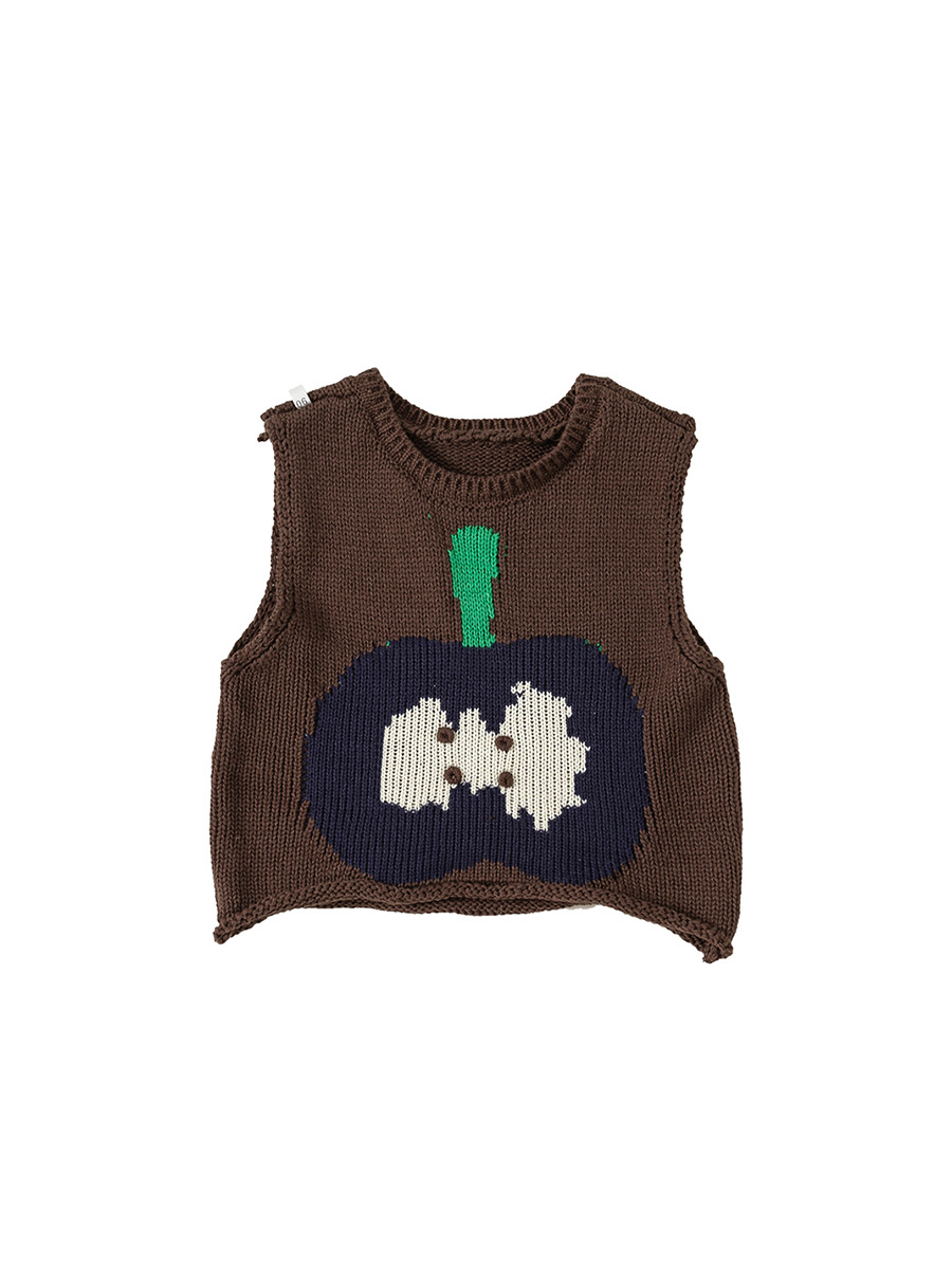 Beibei ciudad estilo coreano Apple niños chaleco niñas suéter de primavera y otoño bebé niñas ropa para niños
