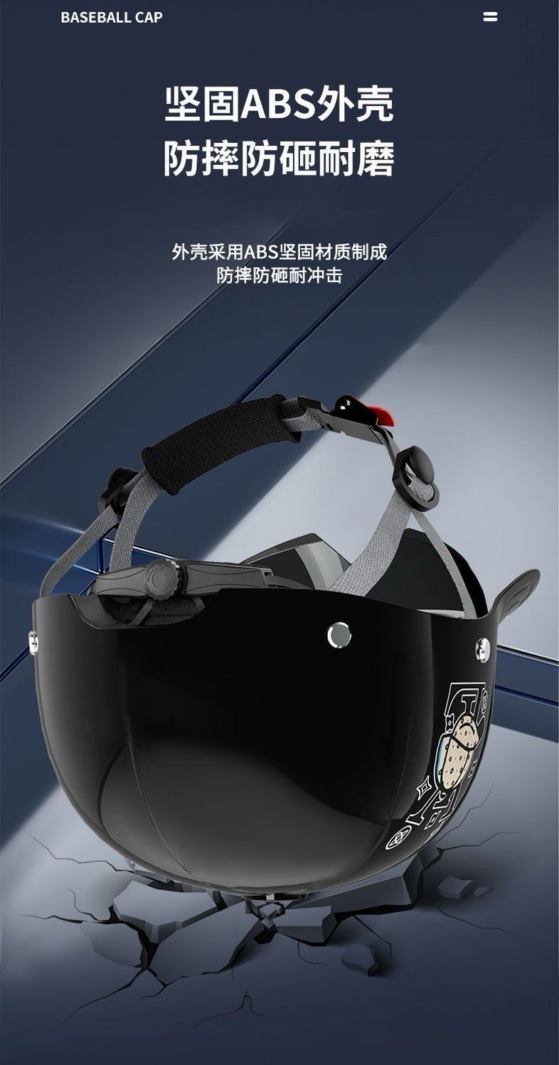 Summer High-Looking Helmet, Motorcycle Electric Vehicle, All-Season Safety Helmet, National Standard High-End Half Helmet, New Style