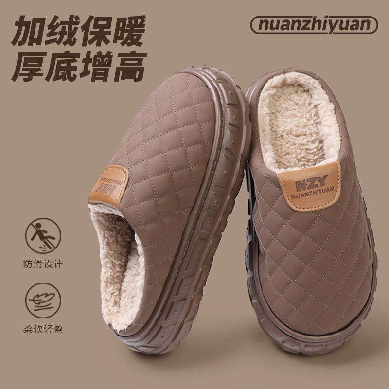 Мужские толстые подошвы хлопчатобумажные тапочки