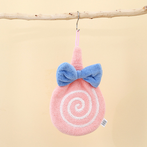 Coral velvet handkerchief can be hung in the kitchen and bathroom, wiping hands towel, cute quick-drying and water-absorbent handkerchief, wholesale
