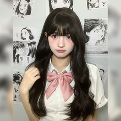 Starr Chord Celebrity Wigs for Women, Long Black Brown Wavy Volume Hairstyle, Fashion Curly Wavy Wig, Natural Full Head Covering