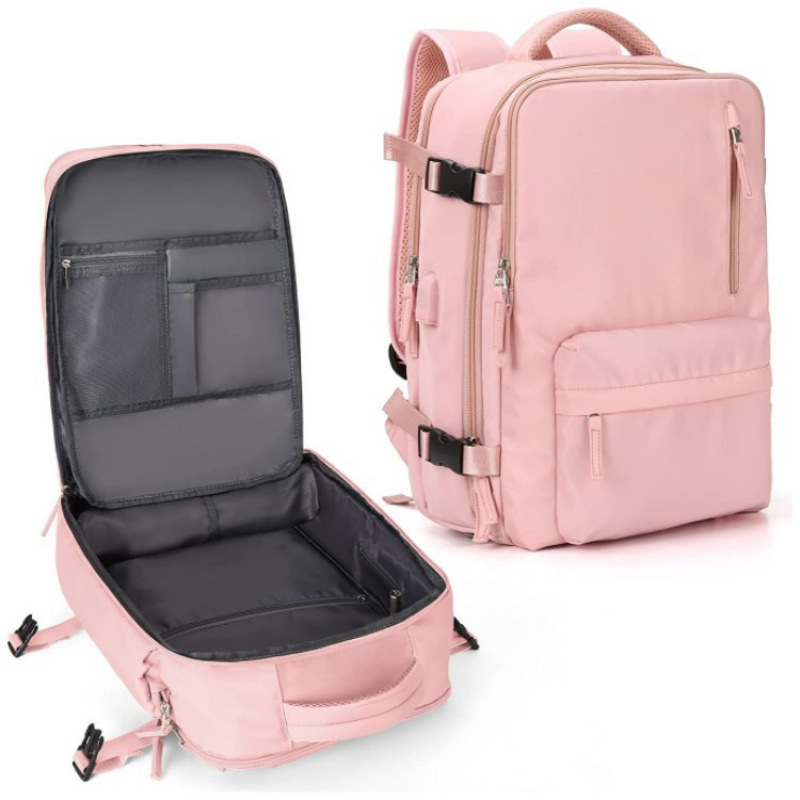 Bolsa de viaje de gran capacidad en stock bolsa de lavado bolsa de almacenamiento portátil bolsa de lavado de viaje conjunto de almacenamiento de mochila de hombro USB