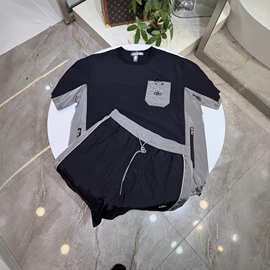 批发aL沙滩裤男速干可下水宽松大码休闲套装三分裤海边度假温泉