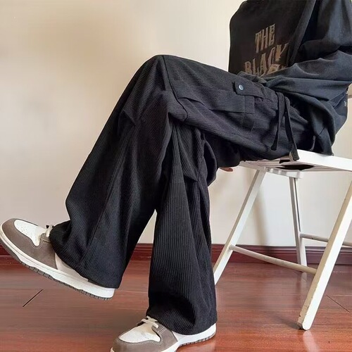 Origin Versatile Style 300g Heavy-Duty LED Casual Pants Trendy Harajuku Artistic Simple New Arrival Fashion