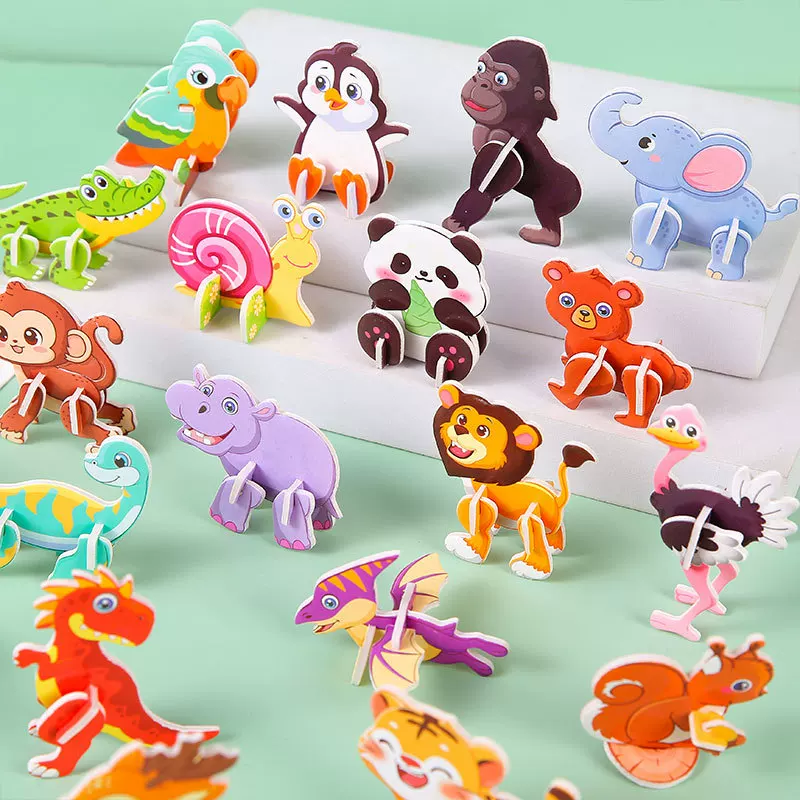 Cute brainteaser, cognitive three dimensional toy, early education