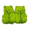 Teddy Bear Plush slippers Teddy Bear Slippers Color Color Color Home Thickens Warm Warm Shoes Cross -border