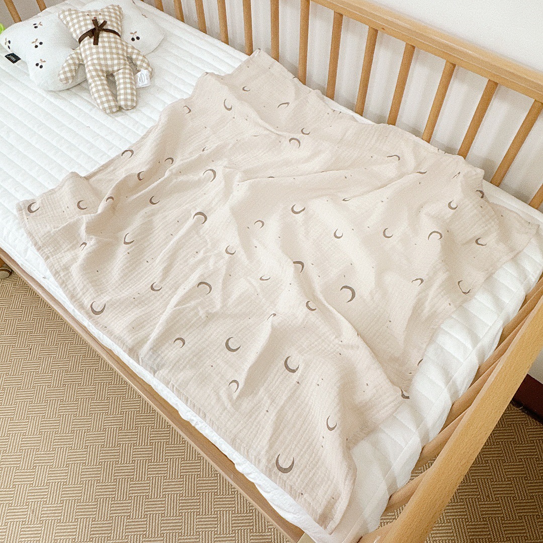 Transfronterizo simple ins bebé Toalla de gasa de cuatro capas Toalla de algodón toalla recién nacido manta de gasa Toalla de baño de tela