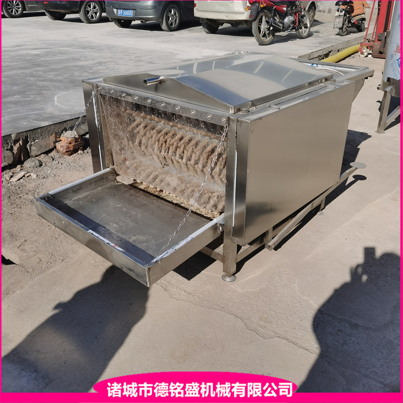 鸽子去毛设备 家禽七轴鸡鸭鹅脱毛机 连续式鸡去毛机