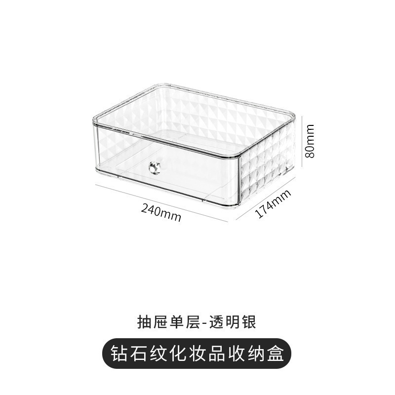 化粧品収納ボックス防塵透明デスクトップドレッシングテーブル口紅スキンケア製品収納ラック|undefined